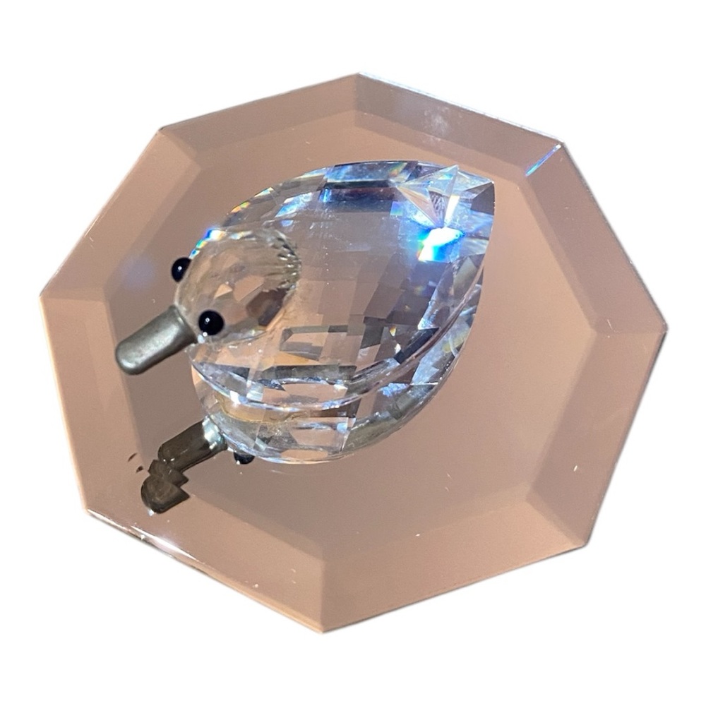 Vintage SWAROVSKI Mini Duck Retired Faceted Crystal Number 010032 MINT - Picture 8 of 9